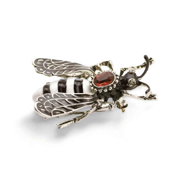 Broche Abeille Anthracite