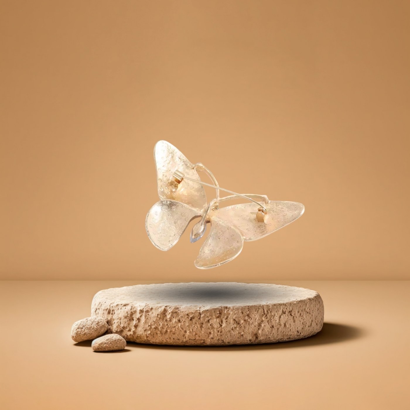 Broche Papillon Summer Pleasure aux ailes multicolores et cristaux brillants