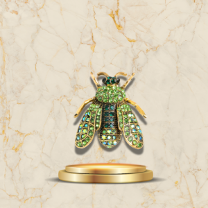 Accessoire mode - Broche Abeille Cristaux Passion avec design élégant