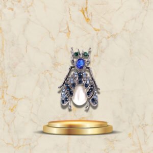 Broche Abeille Vintage marbre 2