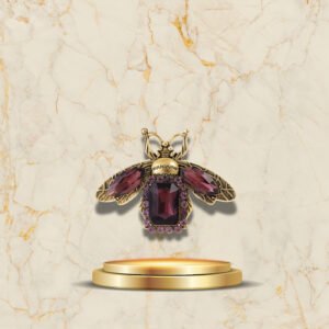 Broche abeille chic avec éclat lumineux