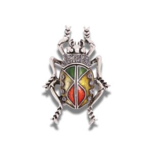 Broche Scarabée Antique fond blanc