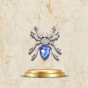 Broche Araignée Déesse Azur - Accessoire de mode élégant