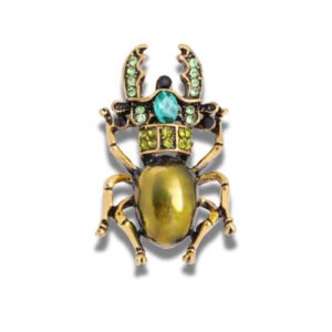 Broche Scarabée Vie Éternelle fond blanc