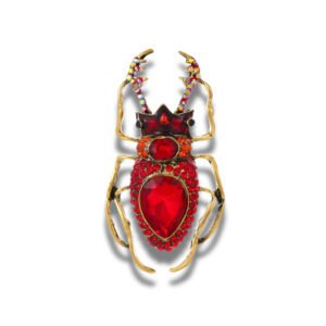 Broche Scarabée Vintage fond blanc