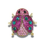 Broche Coccinelle Haute Brillance - Élégante broche au design raffiné