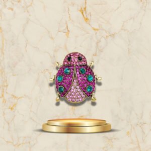Broche Coccinelle Haute Brillance marbre