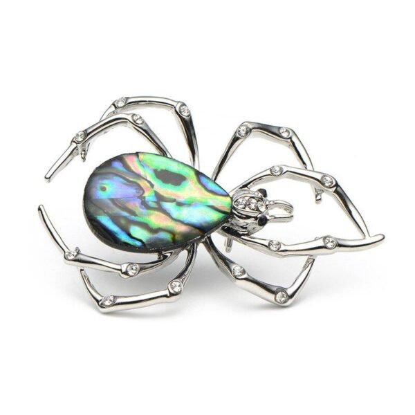 accessoire araignée aux reflets multicolores