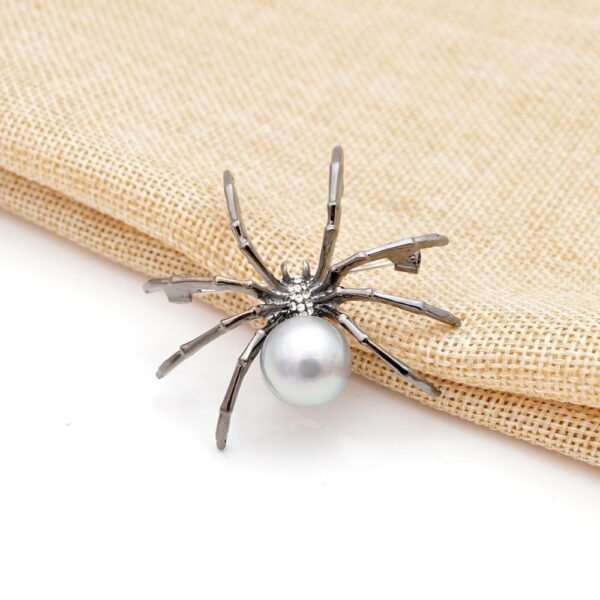 accessoire araignée en métal argenté