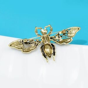 broche abeille en amber
