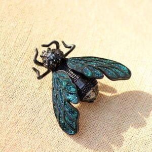 broche abeille noire