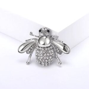 bijou abeille scintillante en or