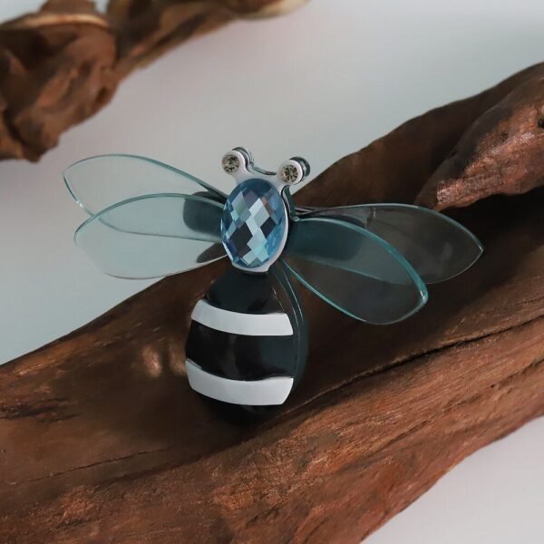 bijou abeille en acrylique crystal