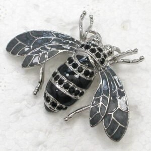bijou abeille noir d'encre