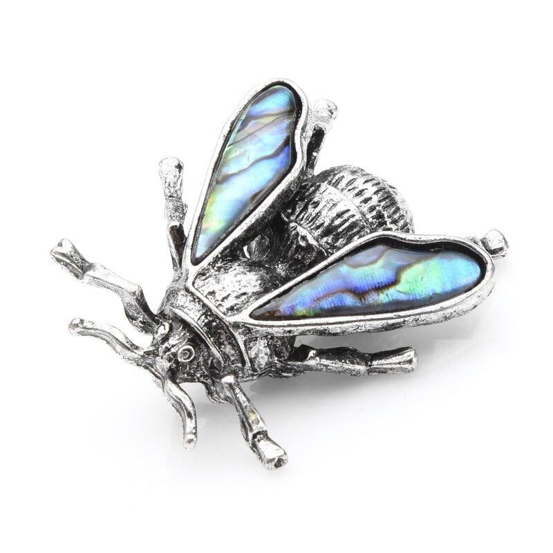 broche abeille en métal doré
