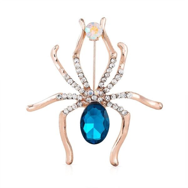 bijou araignée en verre avec diamant