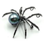bijou broche araignée victorien