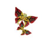 bijou broche papillon aux couleurs vives