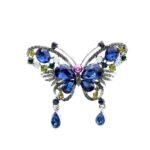 bijou fantaisie broche papillon coloré