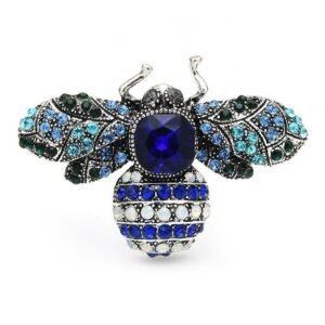 broche abeille azurée