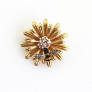 broche abeille flower bee