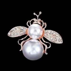 broche abeille pépite romantique