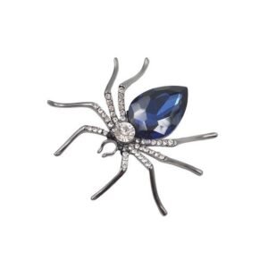 Broche Araignée Bleu Electrique