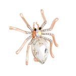 Broche Araignée Diamant Synthétique