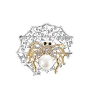 Broche Araignée Gold Web