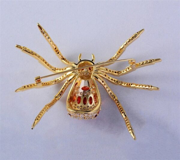 broche décorative araignée brillante