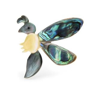 broche abeille naturelle