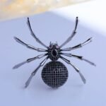 broche design araignée disco