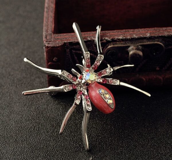 broche élégante araignée femme