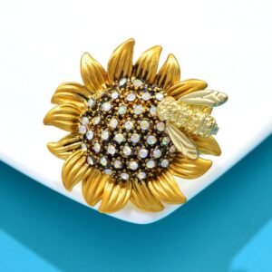 accessoire abeille en métal doré