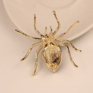 broche en forme d'araignée crystal clear
