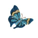 Broche Papillon Bleue