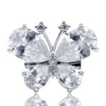Broche Papillon Crystal Clear