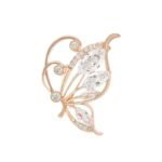 Broche Papillon Perlée