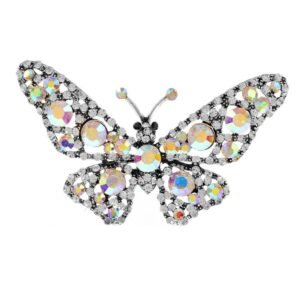 Broche Papillon Strass