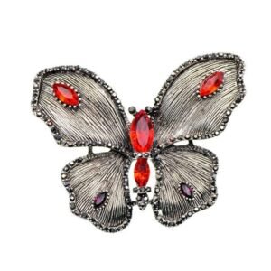 broche rétro en forme de papillon