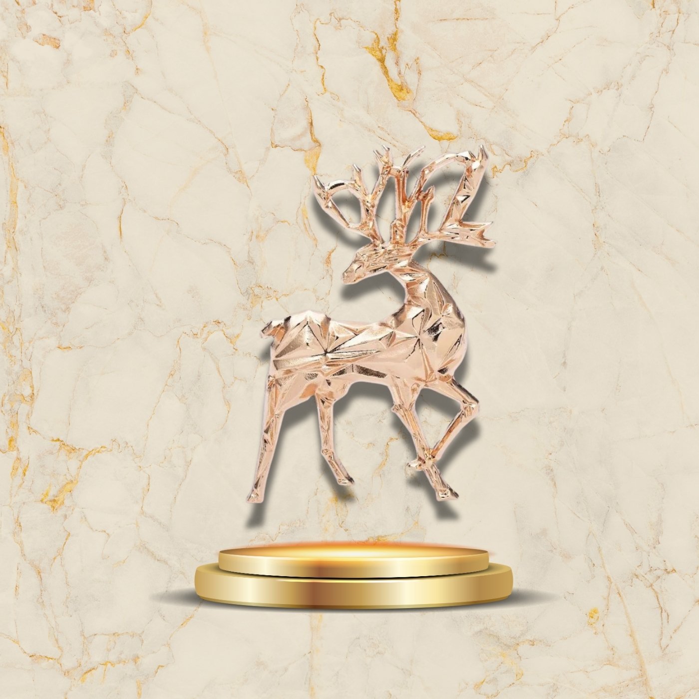 Broche élégante représentant un renne stylisé pour un look raffiné de Noël