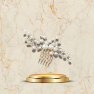 Broche cheveux perles élégante pour coiffure chic et raffinée