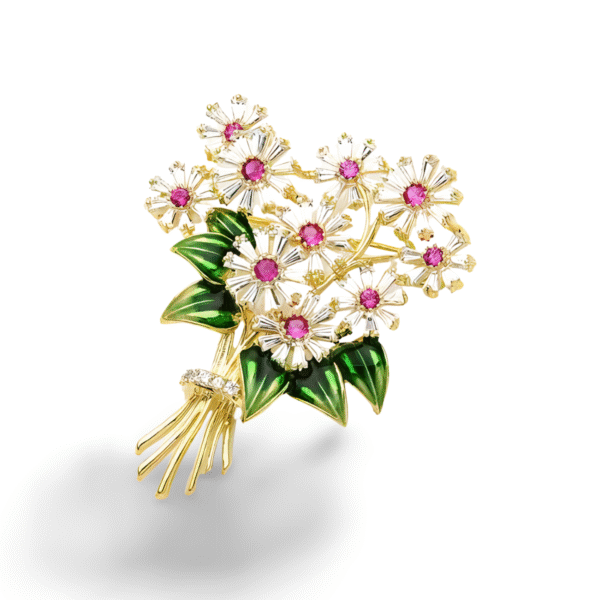 Broche De Luxe Abondance Florale