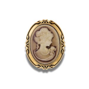 Broche Camée Désir Onirique fond blanc