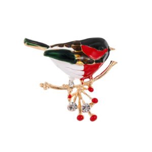 Broche Oiseau Siffleur fond blanc 4