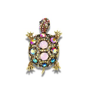 Broche Tortue Shining Star fond blanc 2