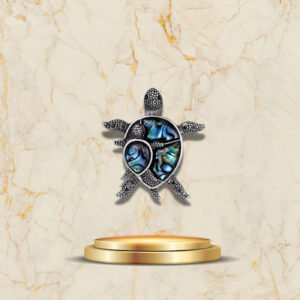 Broche Tortue Maman Bébé - Élégance et protection pour l'amour maternel