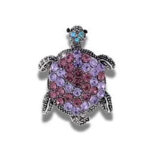 Broche Tortue Terres Chaudes fond blanc 3