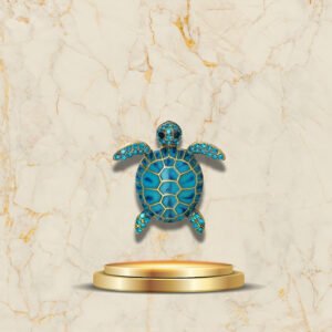 Broche Tortue Terres Froides - Bijou élégant et original