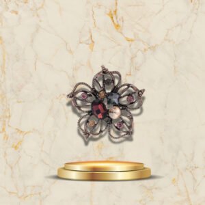 Broche Ancienne Wide Open marbre